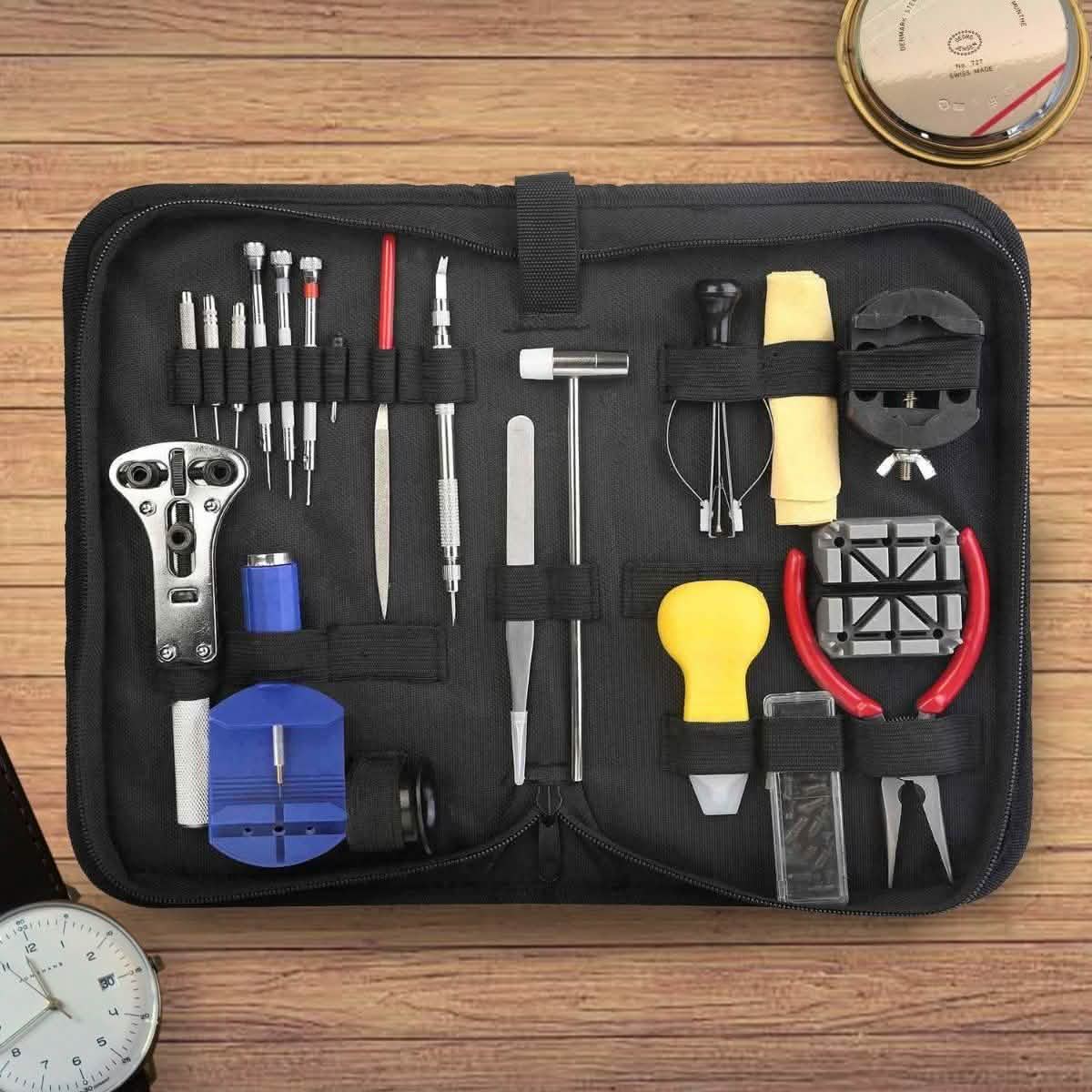 Kit de herramientas de reparación de relojes - 21 piezas
