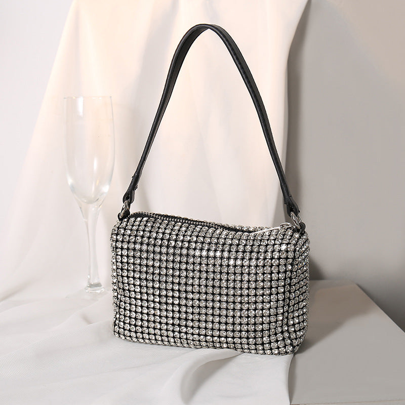 Women's Alexander Wang Rhinestone Diamond Studded Hand Full Handbags