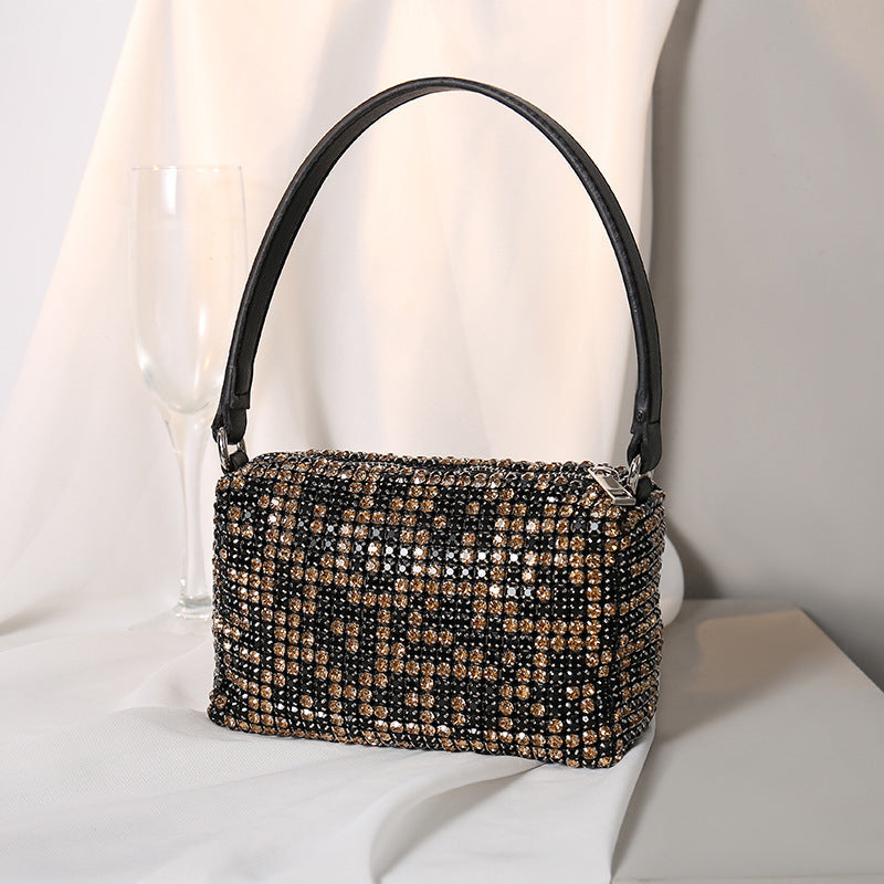 Women's Alexander Wang Rhinestone Diamond Studded Hand Full Handbags
