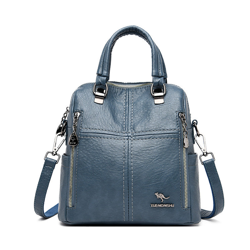 Women's Korean Style Soft Leather Fashionable One Bags