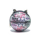 Women's Round Personalized Painted Iti Basketball Chain Bags