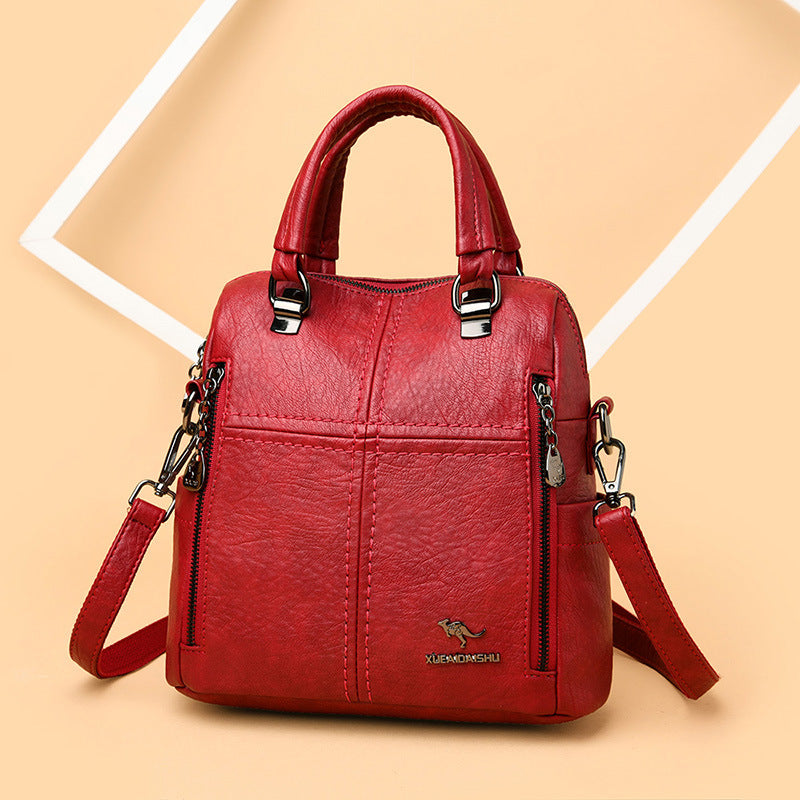 Women's Korean Style Soft Leather Fashionable One Bags