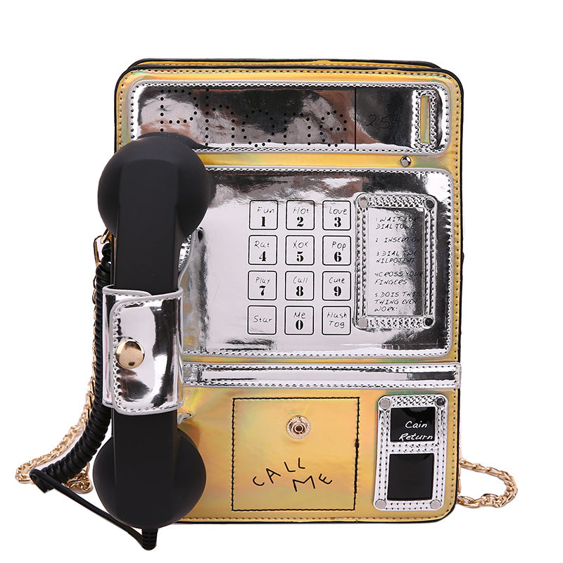 Women's Fashion Creative Funny Personality Laser Simulation Crossbody Bags