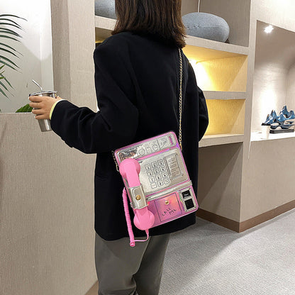 Women's Fashion Creative Funny Personality Laser Simulation Crossbody Bags