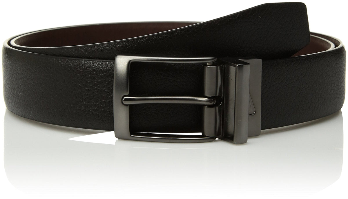 Cinturón reversible Nike para hombre Pebble Feather Edge negro/marrón 34