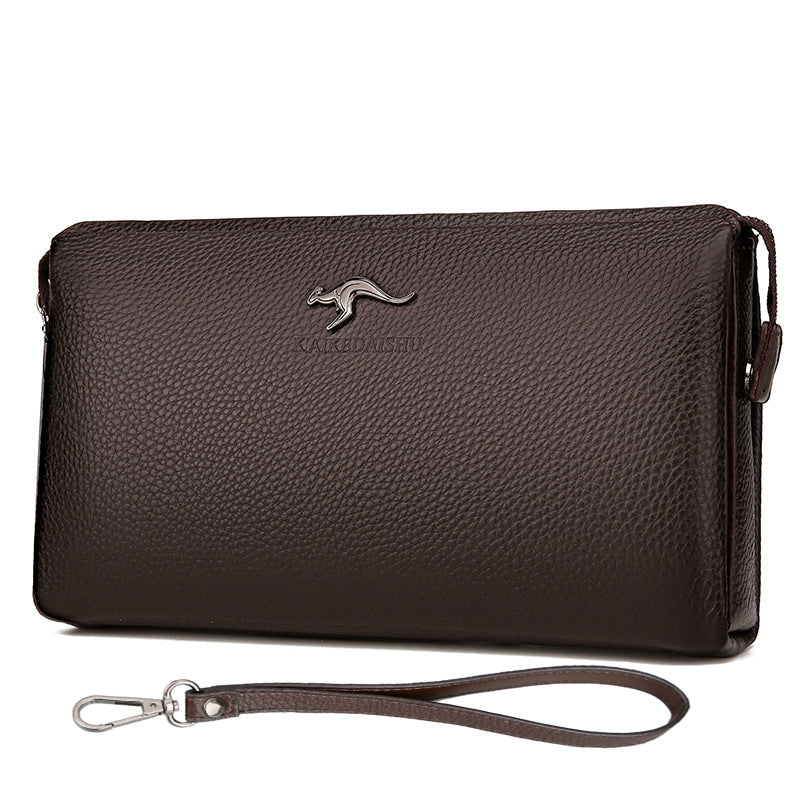 Men's Upgraded Clutch Password Business Soft Leather Men's Handbags