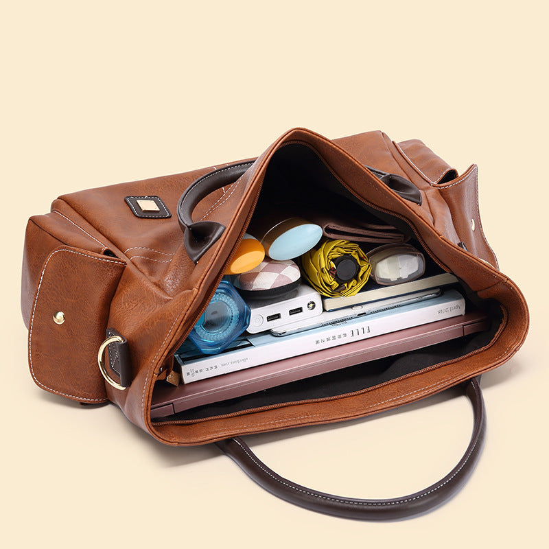Autumn Large Capacity Soft Leather Female Crossbody Bags