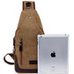 Men's Glamorous Durable Canvas Solid Color Men's Messenger Bags