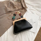 Women's Autumn Fashion Simple Retro Clip Mouth Shoulder Bags