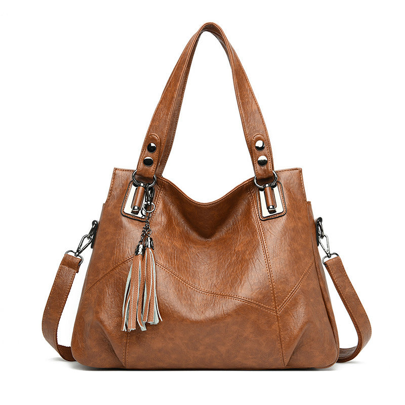 Women's Fashion Mom Large Capacity Hand Holding Shoulder Bags