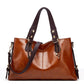 Women's Large Capacity Autumn Soft Leather Portable Handbags