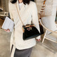 Women's Autumn Fashion Simple Retro Clip Mouth Shoulder Bags