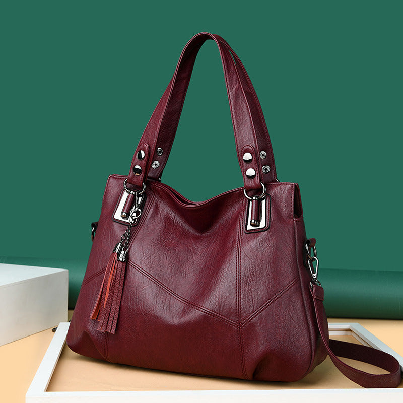 Women's Fashion Mom Large Capacity Hand Holding Shoulder Bags