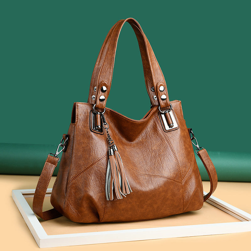 Women's Fashion Mom Large Capacity Hand Holding Shoulder Bags