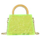 Women's Ice Crack Transparent Acrylic Tide Portable Crossbody Bags