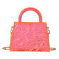 Women's Ice Crack Transparent Acrylic Tide Portable Crossbody Bags