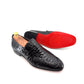 C Collection Crocodile Leather Loafer - Black