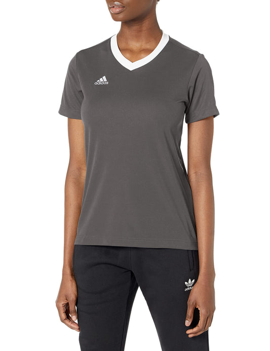 adidas Camiseta Entrada 22 para Mujer Gris Grande