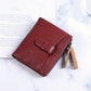 Women's Fashion Short Zip Cowhide Korean Style Ladies Wallets
