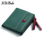 Women's Short Korean Fashion Double Zipper Soft Ladies Wallets