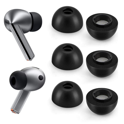 Almohadillas de espuma para Samsung Galaxy Buds3 Pro - Máxima comodidad y ajuste inquebrantable con almohadillas de espuma viscoelástica para Galaxy Buds 3 Pro - L