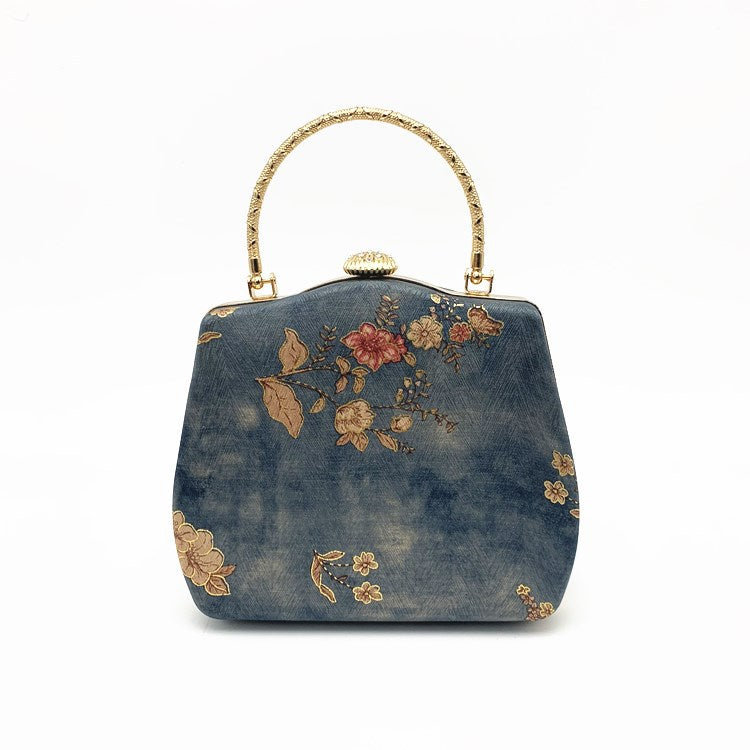 Style Handmade Retro Ethnic Silk Portable Bags