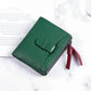 Women's Short Fashion First Layer Cowhide Zipper Ladies Wallets