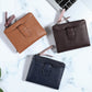 Women's Short Fashion First Layer Cowhide Zipper Ladies Wallets