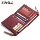 Women's Short Fashion First Layer Cowhide Zipper Ladies Wallets
