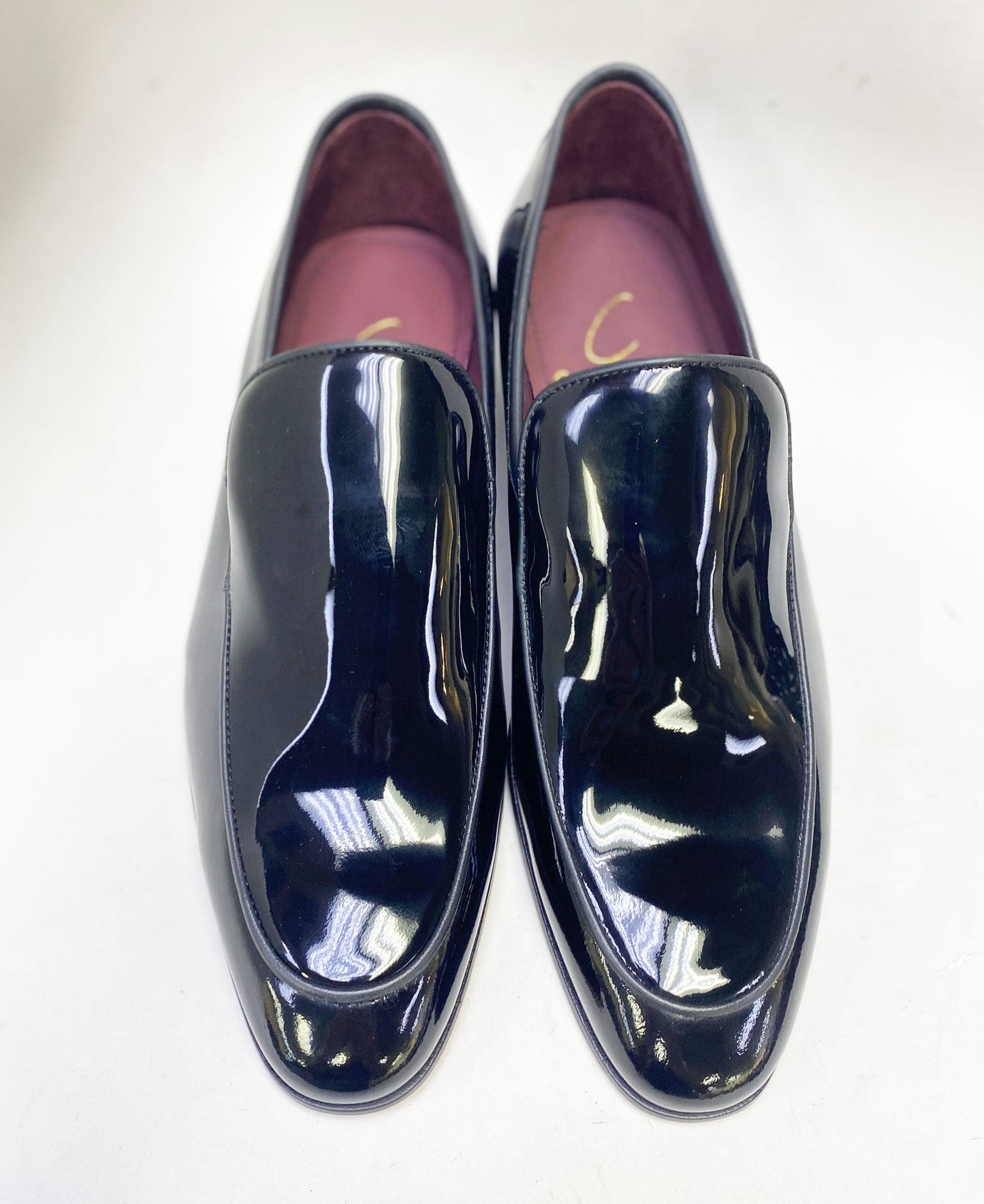 C Collection Patent Leather Loafer - Black