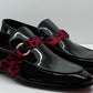 C Collection Patent Leather Loafer - Black/Red