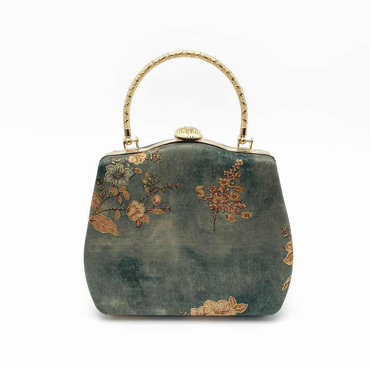 Style Handmade Retro Ethnic Silk Portable Bags