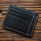 Men's Vegetable First Layer Short Cowhide Vintage Card Holder