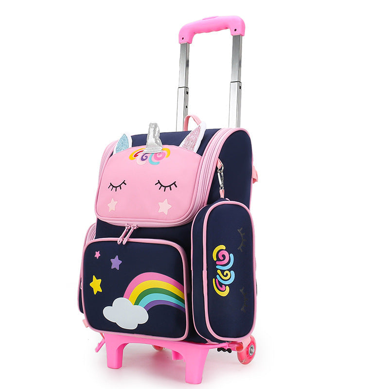 Primary Boys Cartoon Cute Spine Protection Elementary School Students' Schoolbags