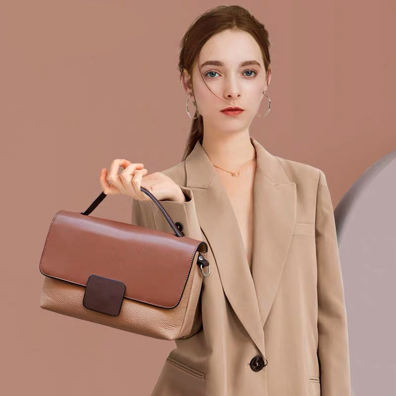 Women's Elegant Genuine Leather Fashion Cowhide Crossbody Bags
