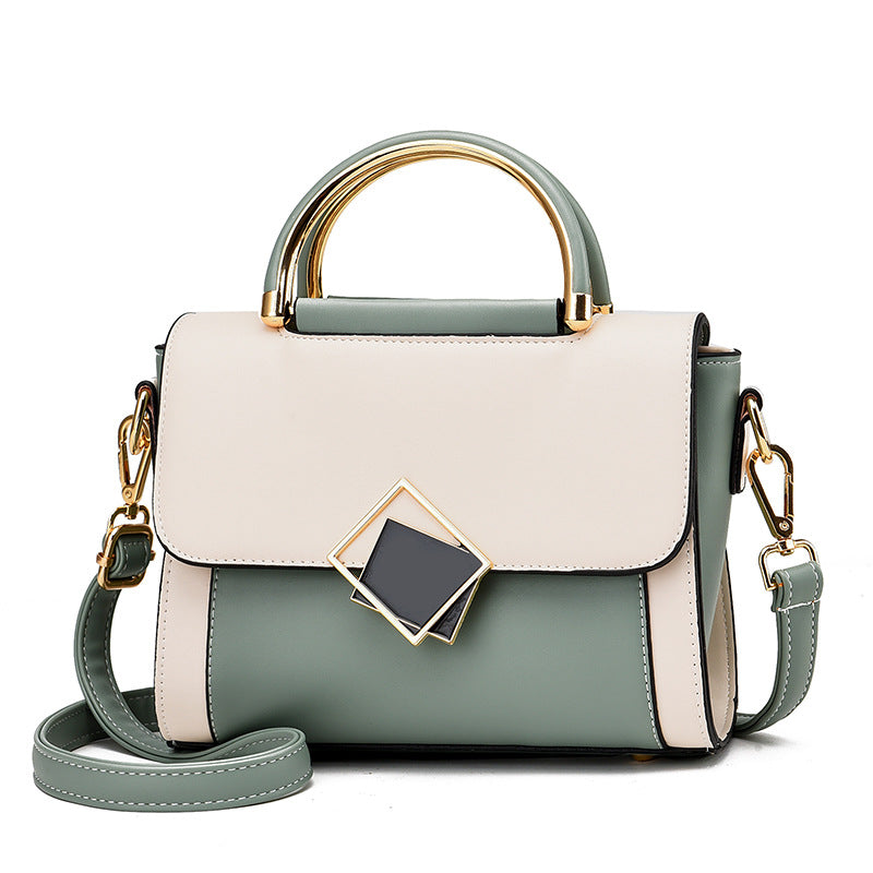 Women's Korean Style Fashion Color Contrast Trendy Small Square Bags