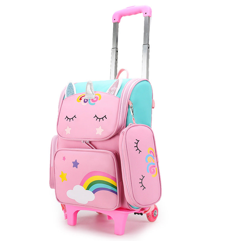 Primary Boys Cartoon Cute Spine Protection Elementary School Students' Schoolbags