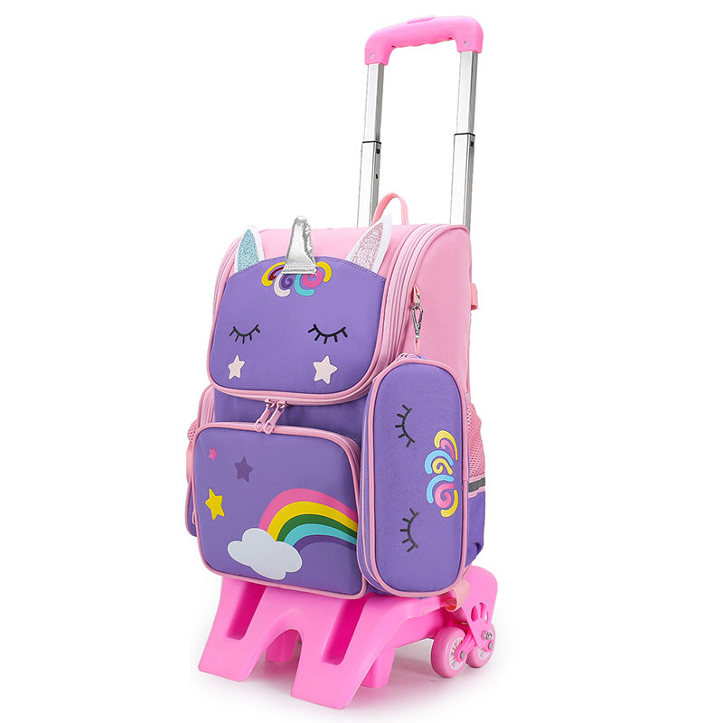 Primary Boys Cartoon Cute Spine Protection Elementary School Students' Schoolbags