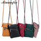 Women's Genuine Leather Mini Pure Soft Vertical Phone Bags