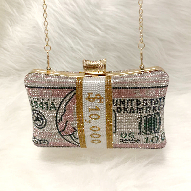 Trendy Unique Dinner Fashion Sweet Lady Crystal Evening Bags