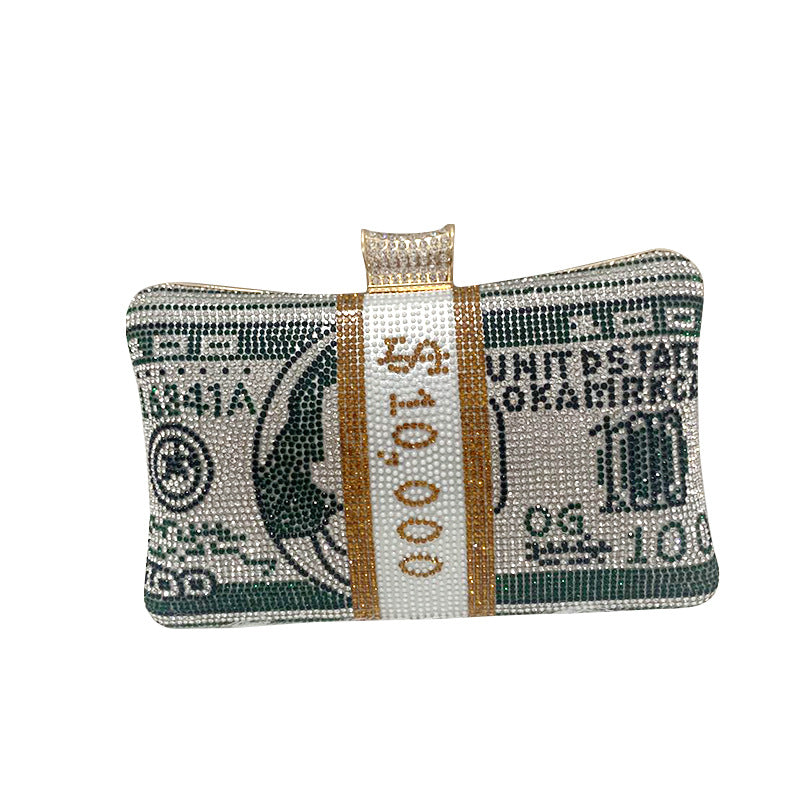 Trendy Unique Dinner Fashion Sweet Lady Crystal Evening Bags