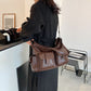 Women's Capacity Trendy Korean Style Work Clothes Shoulder Bags