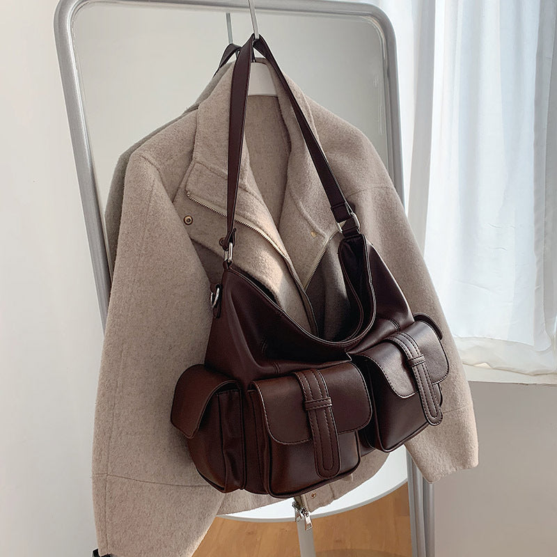 Women's Capacity Trendy Korean Style Work Clothes Shoulder Bags