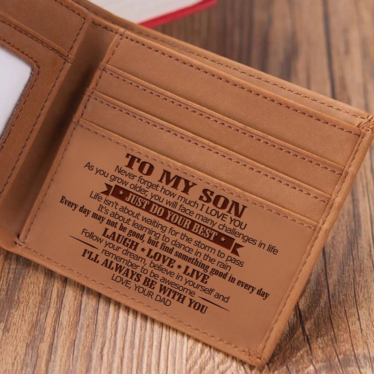 Men's Retro Crazy Horse Leather Genuine Laser Men's Wallets