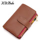 Short Female Fashion Zipper Soft Cowhide Ladies Wallets