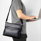 Men's Quality Leather Soft Surface Waterproof Horizontal Men's Shoulder Bags