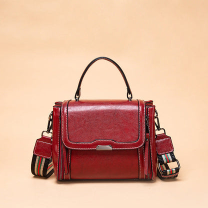 Women's Tide Cowhide Retro Portable Dignified Goddess Crossbody Bags