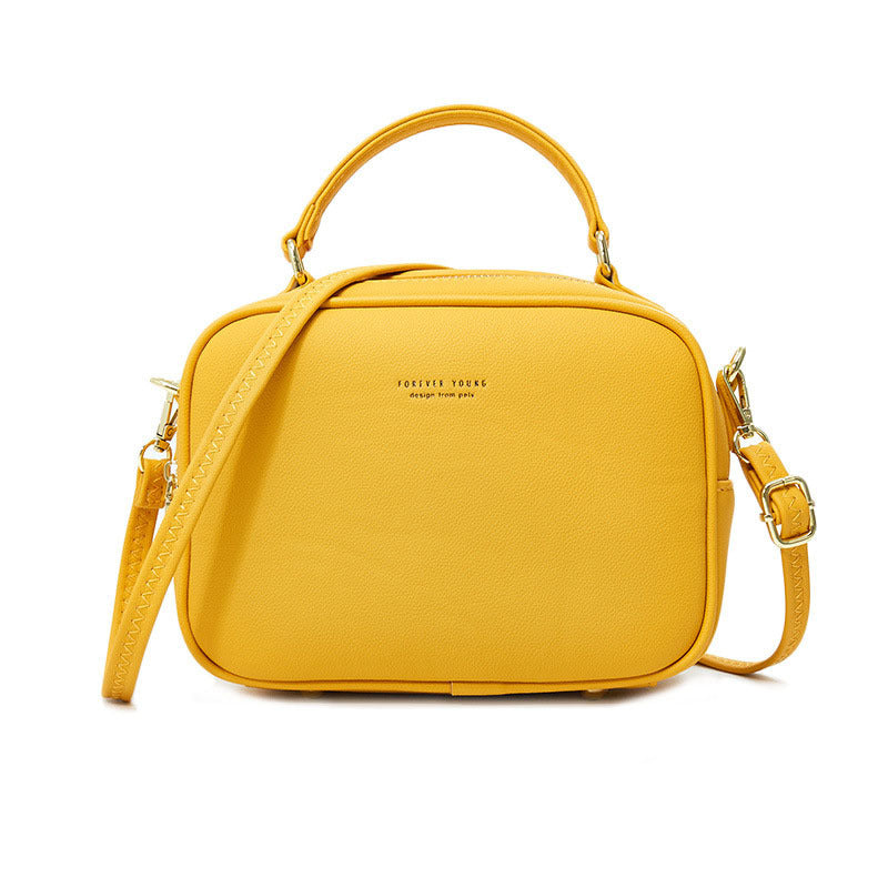Women's Large Capacity Double Zipper Design Sense Crossbody Bags