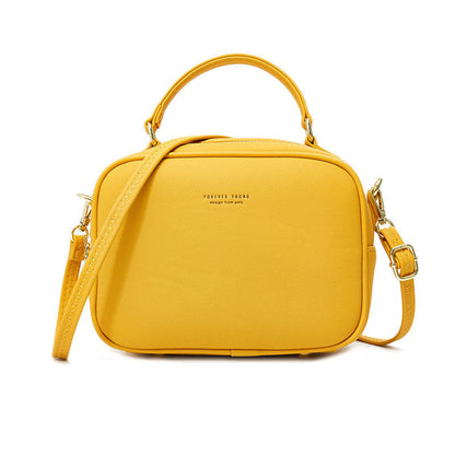 Women's Large Capacity Double Zipper Design Sense Crossbody Bags