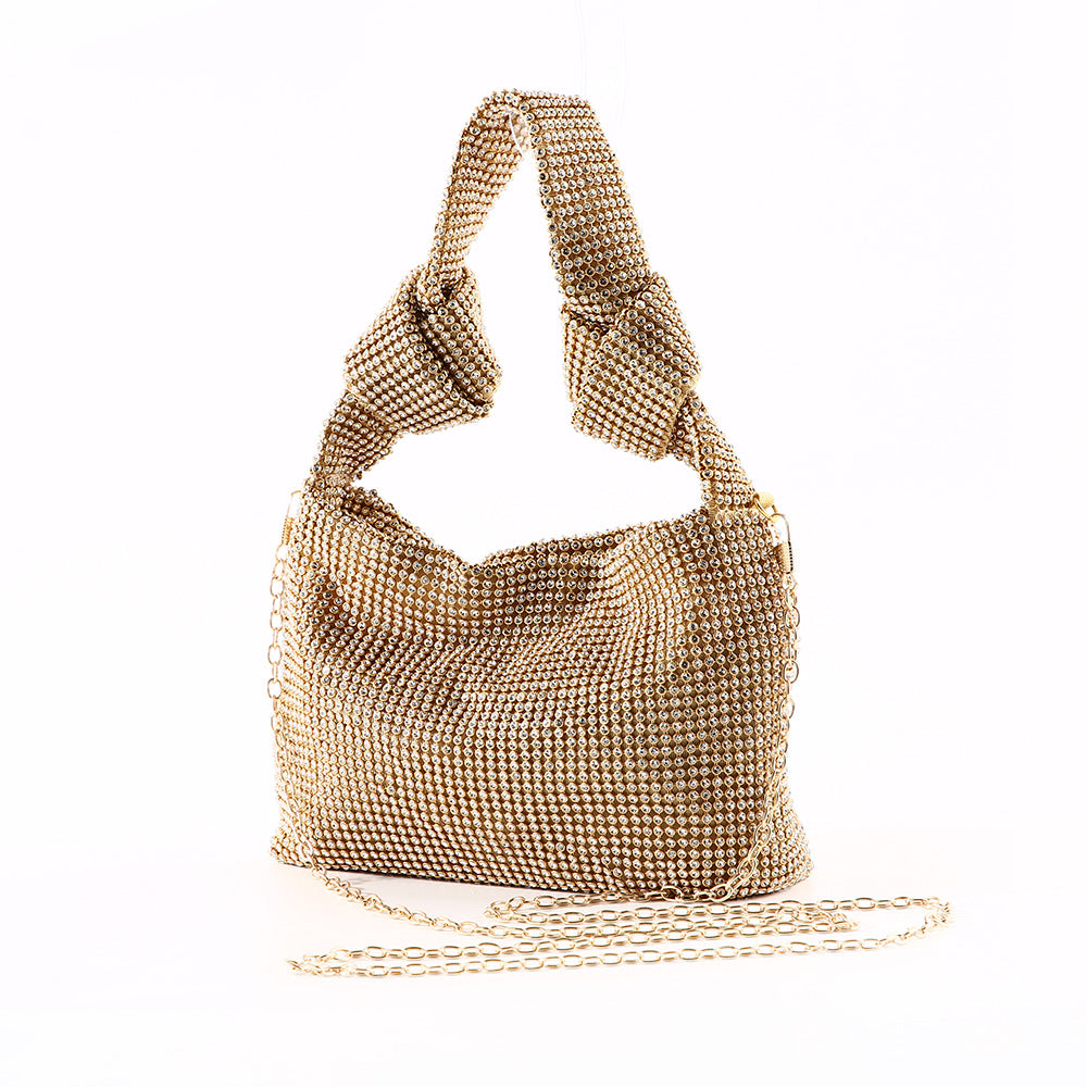 Dinner Hand Knotted Rhinestone King Full Evening Bags